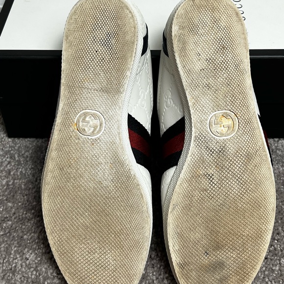 GUCCI monogram trainer sneakers white EU 36 1/2 - Picture 7 of 8